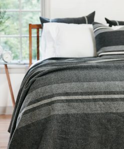 Cabin Wool Blanket - Charcoal