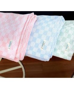 Pogonia Cotton Baby Blanket - Pale Pink