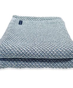 Bar Harbor Cotton Blanket - Indigo