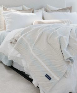 Cabin Cotton Throw - White/Oyster/Surf