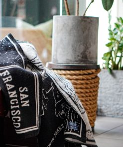 San Francisco Map Wool Throw