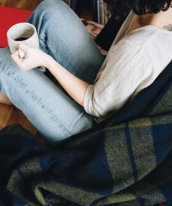 Shadow Plaid Wool Throw