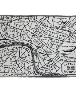 London Map Wool Throw