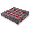 Factory Second Minnehaha Falls Wool Throw - Red