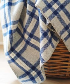 Minnehaha Falls Wool Throw - Blue