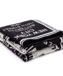 New York City Map Wool Throw