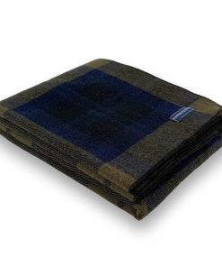Shadow Plaid Wool Throw