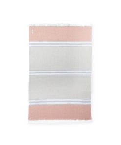 Allagash Cotton Throw - Oyster/Dove Gray/Bittersweet