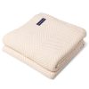 Monhegan Cotton Throw Without Fringe - Natural
