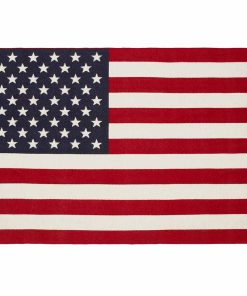 Factory Second American Flag Red/White/Navy Wool Throw