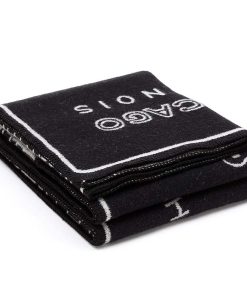Chicago Map Wool Throw