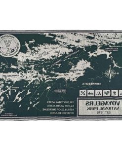 Voyageurs National Park Map Wool Throw