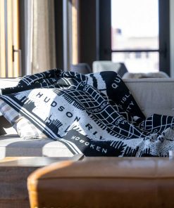 New York City Map Wool Throw