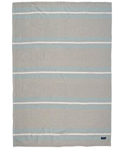 Cabin Cotton Throw - White/Oyster/Surf