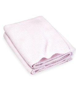 Penobscot Cotton Baby Blanket - Woodrose