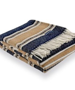 Mesa Wool Throw Blanket - Beige