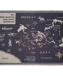 BWCA Map Wool Throw Blanket