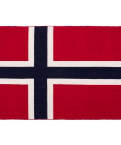 Norwegian Flag Wool Throw
