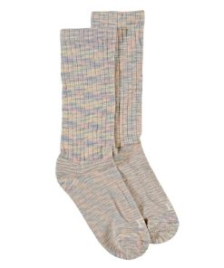 Space Dyed Cotton Socks - Pink