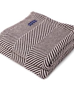 Monhegan Cotton Throw Without Fringe - Ebony