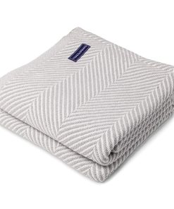 Monhegan Cotton Throw Without Fringe - Dove Gray