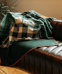 Snoopy Camping Wool Throw Blanket