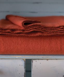 Pure & Simple Wool Blanket - Terracotta