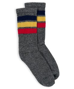 Frontier Cotton Marled Socks - Gray