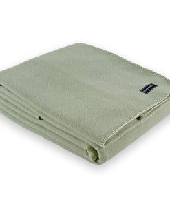 Pure & Simple Wool Blanket - Sea Glass Green