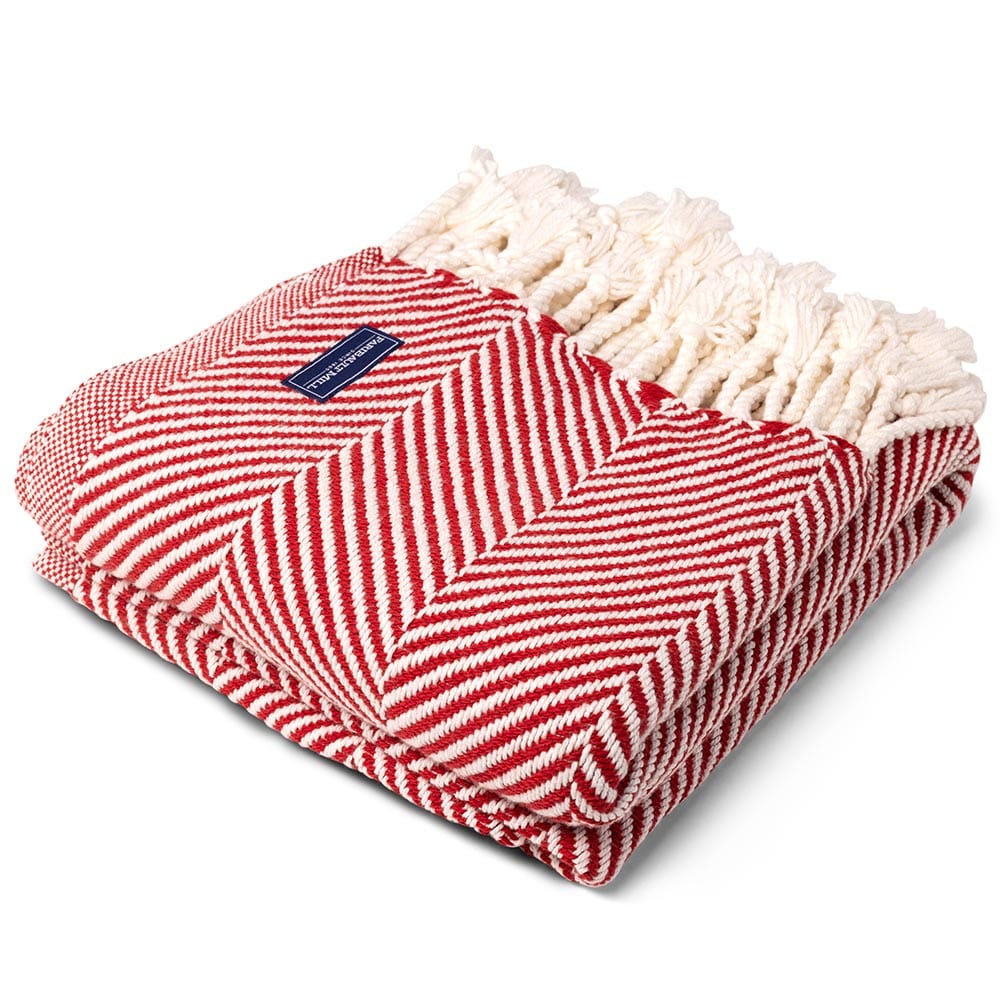 sm-image-e580a9b839e826f5f8b5ccd8 Monhegan Cotton Throw With Fringe - Breton Red