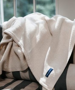 Monhegan Cotton Throw Without Fringe - Natural