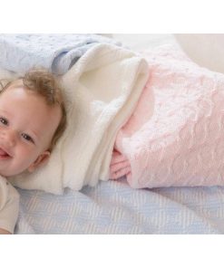 Sandpiper Cotton Baby Blanket - Pale Blue