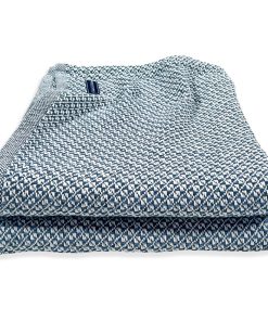 Bar Harbor Cotton Blanket - Indigo