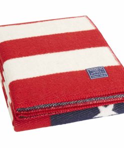 American Flag Wool Throw