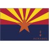 Arizona Flag Wool Throw With Mirabel Logo