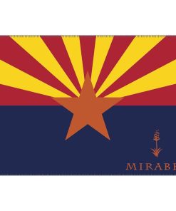 Arizona Flag Wool Throw With Mirabel Logo